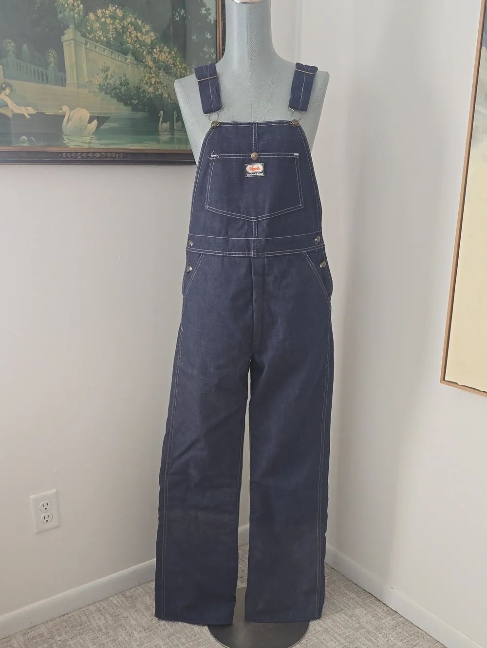 Oshkosh Bgosh | Dark Indigo Lined Denim Overalls